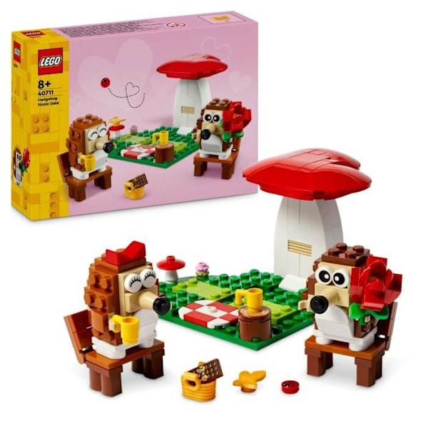 LEGO 40711 Igelkottars picknick - Leksak med svamp att bygga för 8-åringar