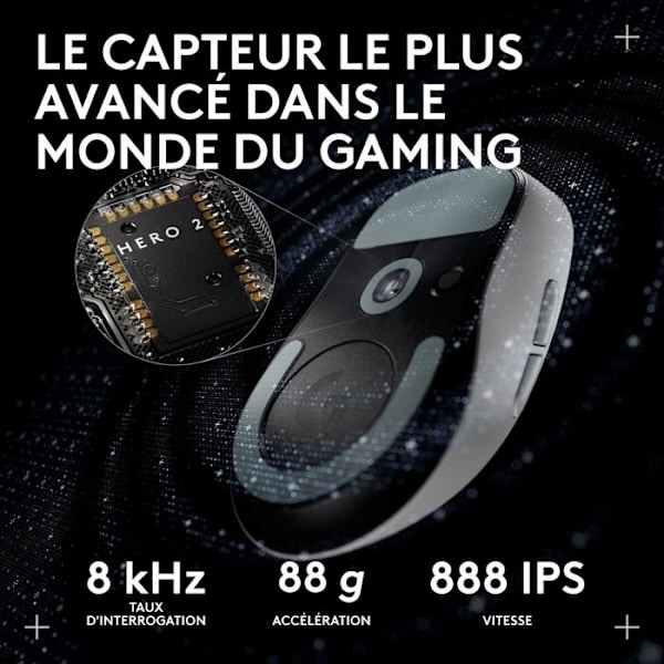 Mus - Trådlös - Logitech G - PRO X Superlight 2c - Vit