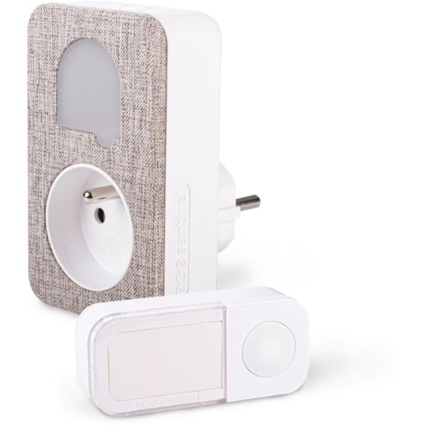 Chime - SCS SENTINEL - SONE + Snygg - CSF0108 - Trådlös och batterifri - Integrerat uttag