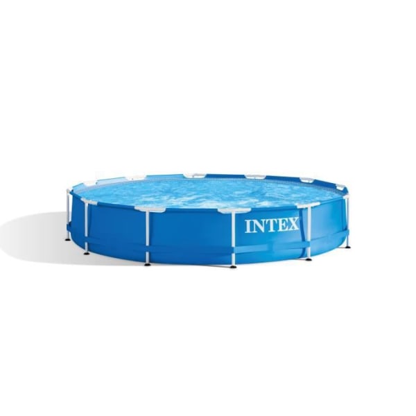 Intex metallram rund rörformig simbassäng (ø) 3,66 x (h) 0,76m