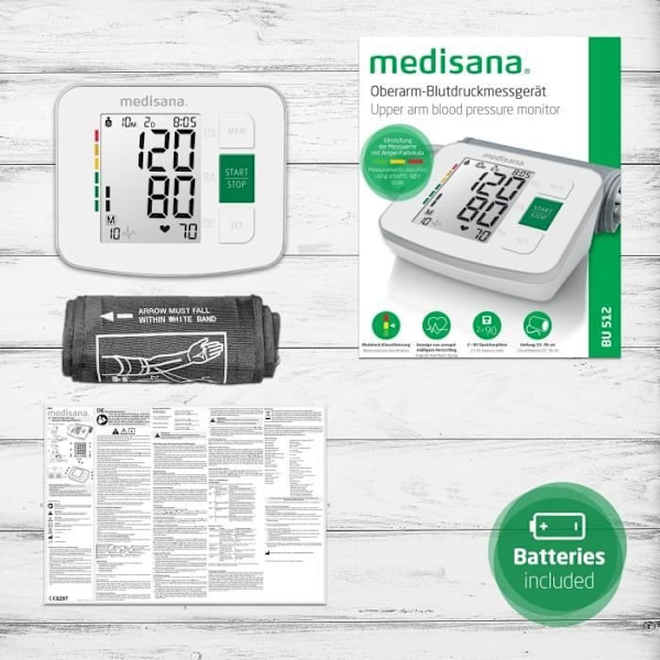 Medisana Blodtrycksmätare BU 512 Vit