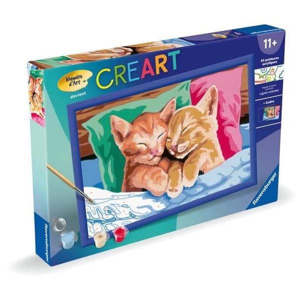 CreArt Kids 31x21cm Sovande Kattungar