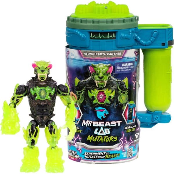 Mutator Atomic Earth Panther Figur - MRBEAST LAB - ROCK - 13 cm - Från 5 år