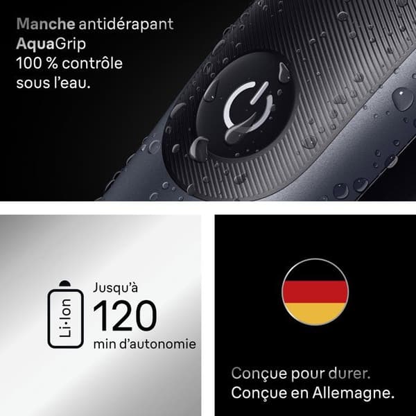 Multifunktionell trimmer - BRAUN - MGK7540 - 120 min - Vattentät - Svart