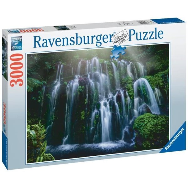 3000 bitars pussel - Ravensburger - Vattenfall, Bali - Landskap och natur - Vuxen - 2 års garanti