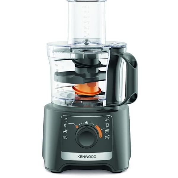 KENWOOD FDP31.020GY multifunktionsrobot - 2 hastigheter + Pulse - 800W - 2,1L skål + tillbehör