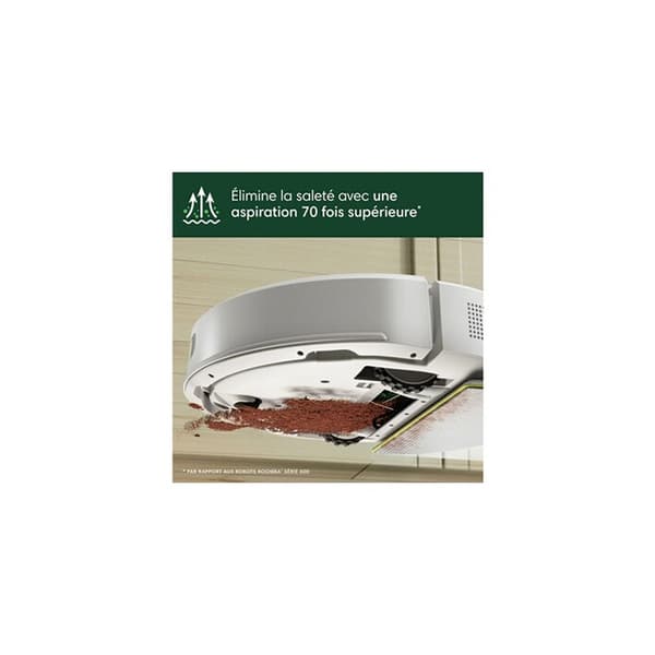iRobot Roomba 105 Combo robotdammsugare och våttork med AutoEmpty-station, LiDAR, 7000 Pa, vit vit one size
