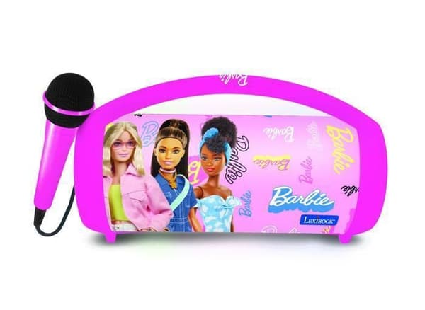 Upplyst trådlös Bluetooth-högtalare med Barbie-mikrofon