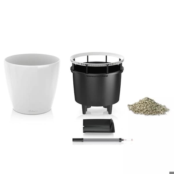 Planteringskärl - LECHUZA - Classico 35 LS ALL-IN-ONE - Blank vit - Bevattningssystem - 13 L