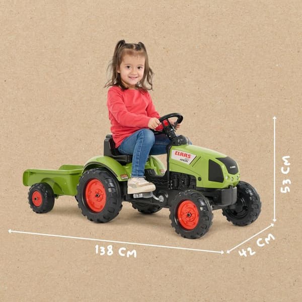 FALK Claas Arion 410 Pedal Tractor + Trailer
