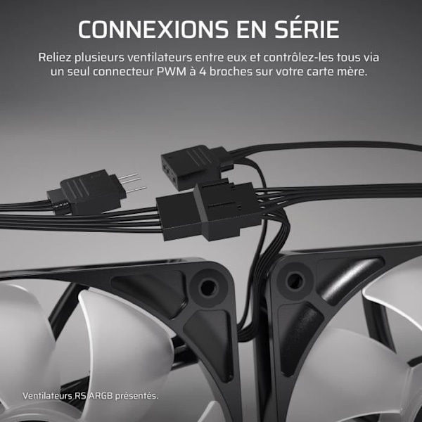 Paket med 2 st 140 mm PWM-fläktar - CORSAIR - RS140