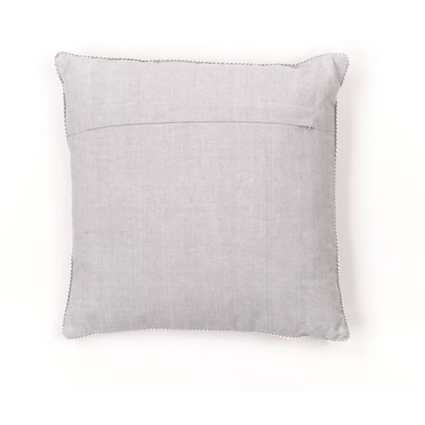 Kudde - IDAG - CHARME - Chambray x Petite broderie Constance - 40 x 40 cm