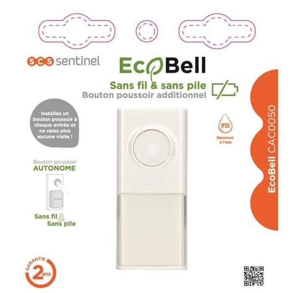 SCS SENTINEL Ecobell CAC0050 extra tryckknapp