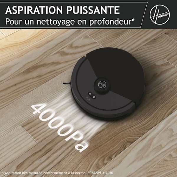 Torr robotdammsugare - HOOVER - HG410D - 4000 Pa - Autonomi: 120 min - 65 dBA
