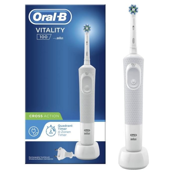Oral-B Vitality 100 Cross Action Electric Tandborste från BRAUN - Vit