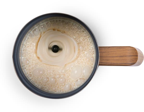 Mjölkskummare - DOMO - DO745MF - 500 W - 150 ml - 360° bas - Grå/Trä
