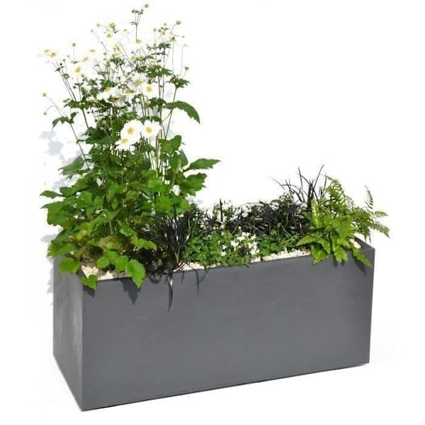 Eda Jardiniere Volcania - 99,5 x 39 x 43 cm - 98 L - Gralet Gray