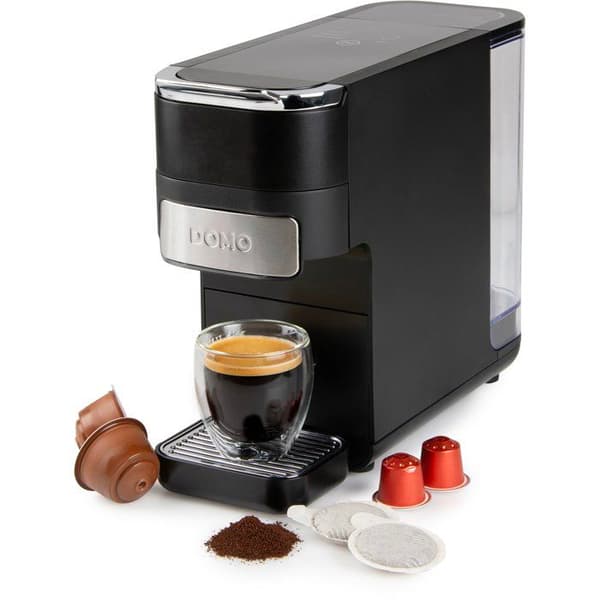 DOMO 4-i-1 Espressomaskin - 1525 W - 1,5 L - Svart
