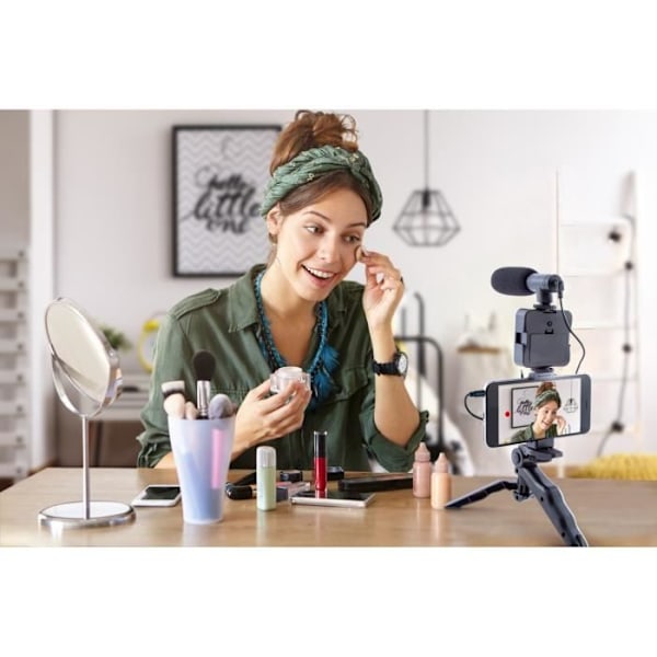 Vlogging Kit - Studio Creator - Podcast & Vlogging Kit With Light and Microphone - INF 033 - Canal Toys
