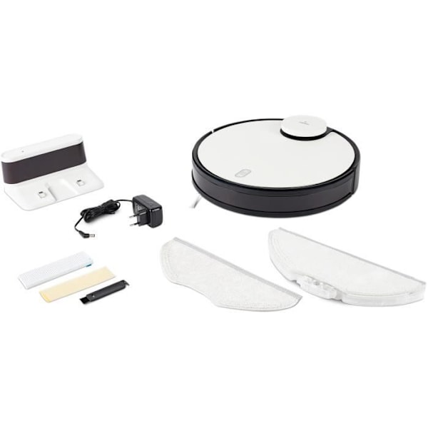 MEDION X40 SW - Robotdammsugare - 8000 Pa - 400 ml - Lasernavigering och sopfunktion