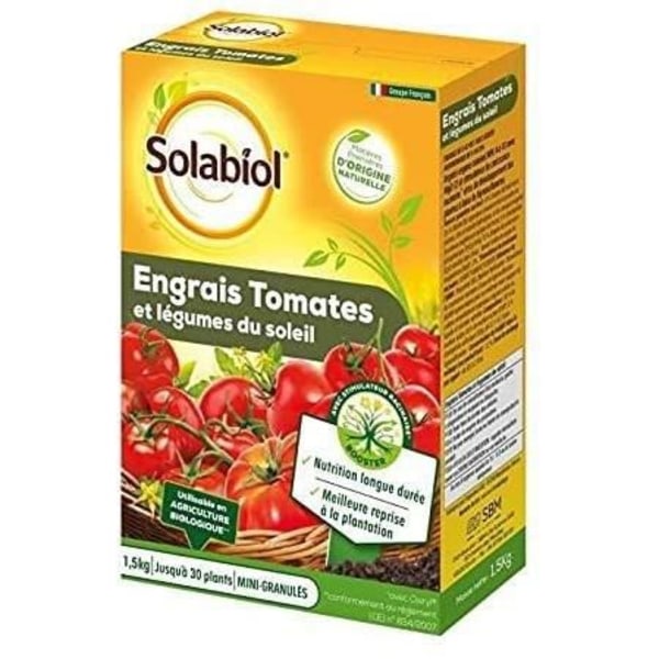 SOLABIOL SOTOMY15 Gödningsmedel Tomater och fruktgrönsaker - 1,5 kg