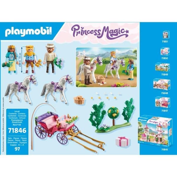 PLAYMOBIL 71846 Vagn med Prinspar och Kusk