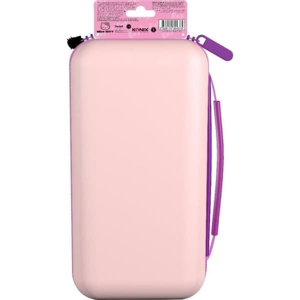 Skydds- och transportfodral - KONIX - Hello Kitty Nintendo Switch 2 - Tillbehörsförvaring - 3D-mönster - Rosa