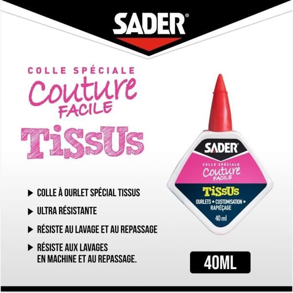 SADER Limflaska Färdiga Hems - 40ml - 30242290