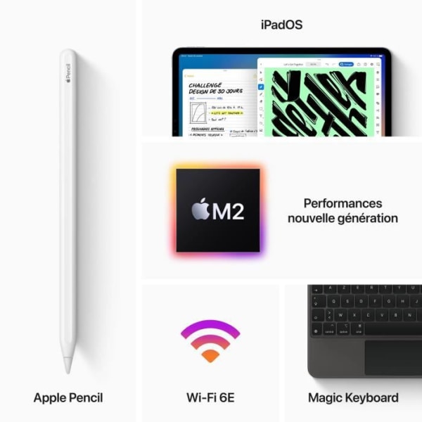 Apple - iPad Pro (2022) - 11 - WiFi - 128 GB - Sideral Grey