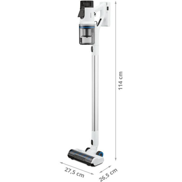 MEDION P350 - Sladdlös kvastdammsugare - Effekt 24 kPa / 350W - Dammsensor - HEPA H13 - LED-pekskärm