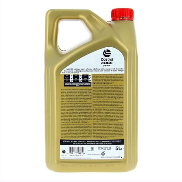 Motorolja - CASTROL - EDGE 5W-40 - 5L