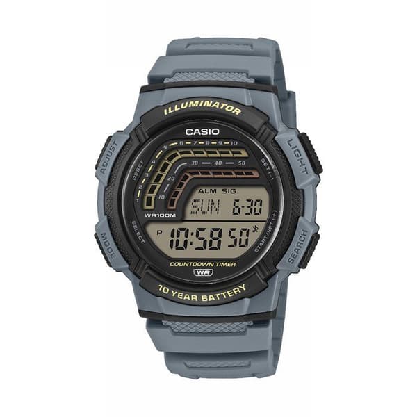 Klocka - CASIO - WS-1800 - Unisex - Blå - Kvarts - Digital