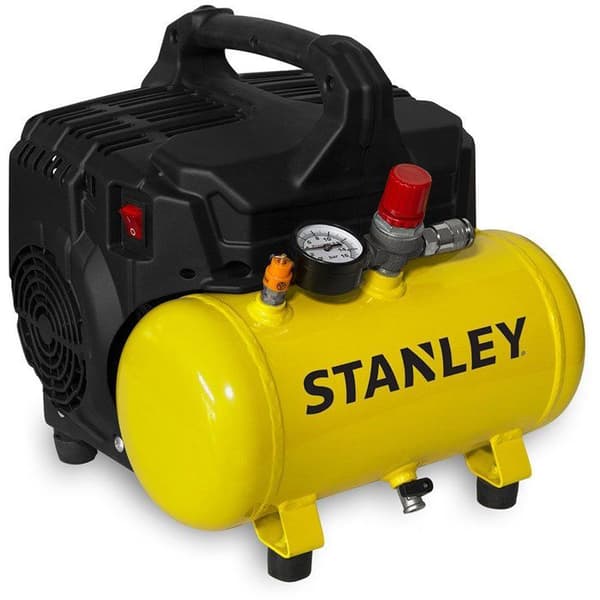 Kompressor - Horisontell - Stanley - Tyst - 6 L - 1 HK - Tyst