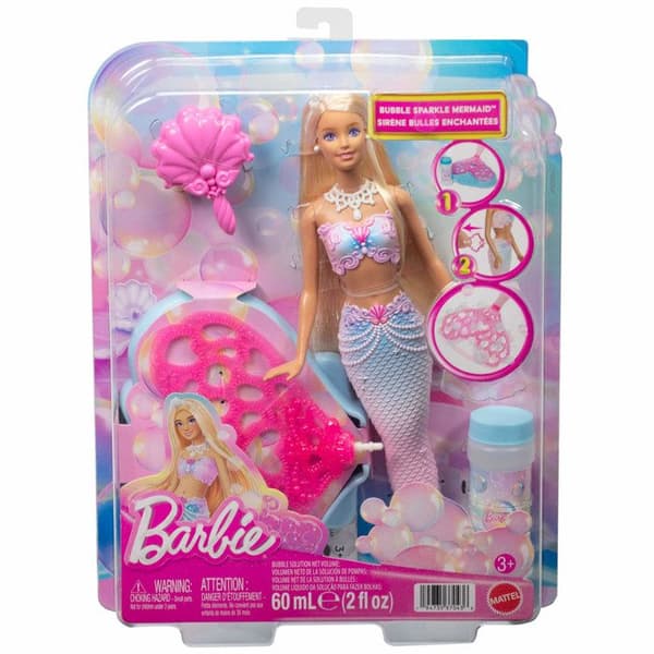 Magisk bubbla sjöjungfru - Blond - Barbie - JLW56