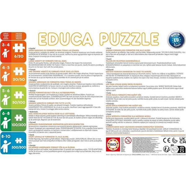 4 progressiva pussel - EDUCA - Multi 4 Monster High 50-80-100-150