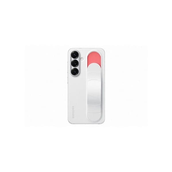 Skal - Samsung - Galaxy S25 - Vit - Stativfunktion - Integrerad rem