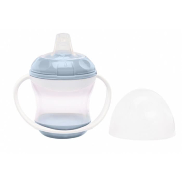 THERMOBABY Läcksäker kopp + lock - Blå blomma