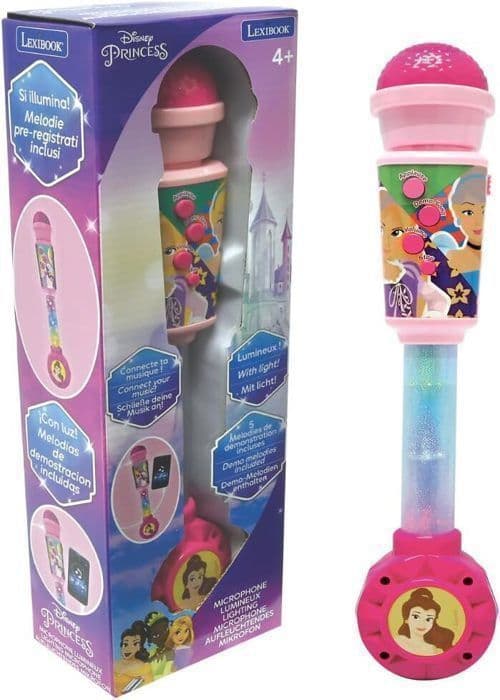 Mikrofon - LEXIBOOK - Disney-prinsessor - Ljuseffekter - Inbyggda melodier
