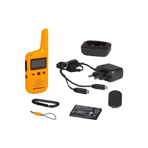 MOTOROLA TALKABOUT T72 Walkie-Talkies - Gul - 8 km räckvidd - PMR446 - 16 kanaler - 121 koder
