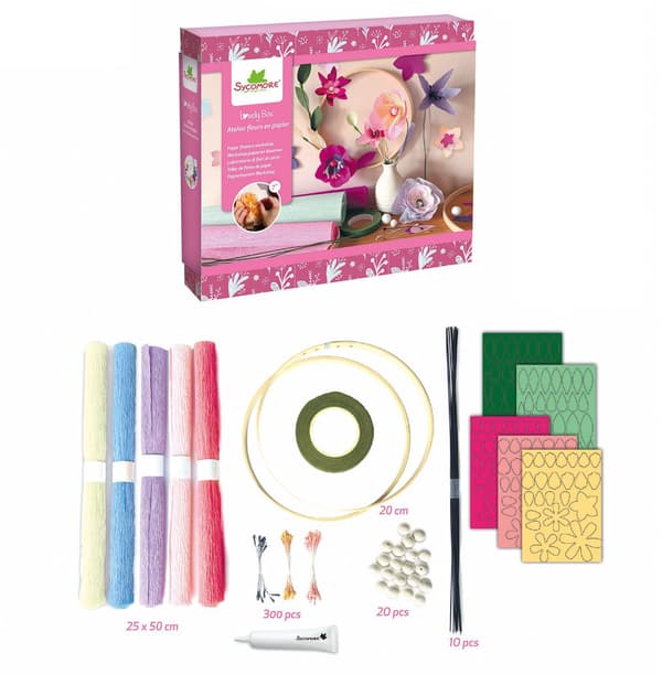 Fin ask - SYCOMORE - Pappersblommor - Verkstad - Ålder 7+