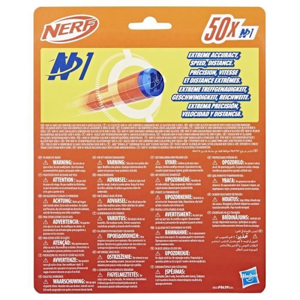 Nerf N Series 50-Dart Refill N1, Foam Dart Kompatibel med Nerf N Series Blasters, leksak för barn och