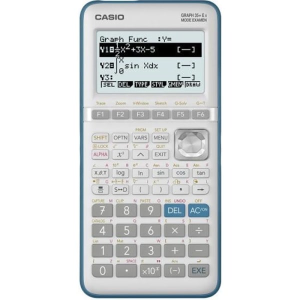 CASIO Graph 35 + E II Python-kalkylator integrerad Grå, Turkos