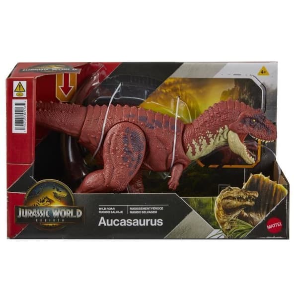 Jurassic World - Aucasaurus Fierce Roar Artikulerad Figur - Ljud - Jurassic World - JGB88