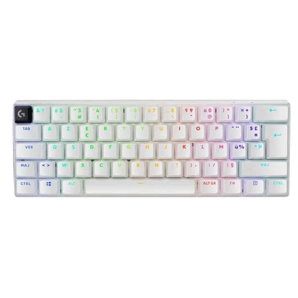 Gamingtangentbord - Trådlöst - Logitech G - G Pro X 60 - Lightspeed - Vitt