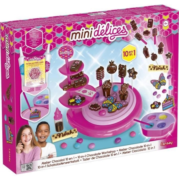 Mini Délices - 10 i 1 chokladworkshop - Konstnärliga aktiviteter - Kreativ matlagning - Från 6 år - Lansay