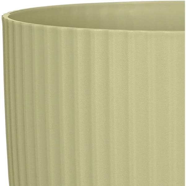 Rund blomkruka - DEROMA - 231 - 10 L - Ø 27 cm - Grön