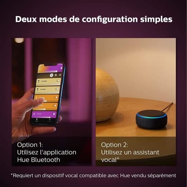 Philips Hue White & Color Ambiance, Bloom Lamp, 4: e generationen - White, Bluetooth, arbetar med Alexa, Google, HomeKit