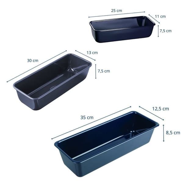 Set med 3 kakformar - DR oeTKER - Back Liebe - 25, 30 och 35 cm