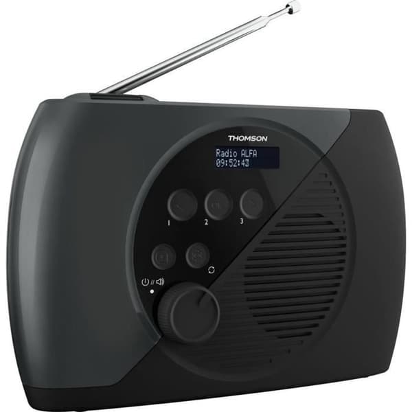 FM-radio - THOMSON - DAB - Grå och svart