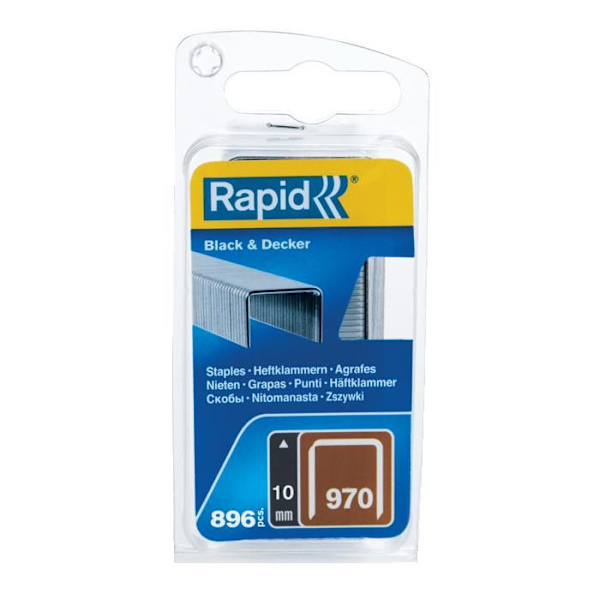 RAPID Galvaniserade häftklamrar - Flat tråd - N ° 970/10 mm